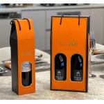 Eco Friendly Foldable Wine Packaging Box Custom Printed Single Double Bottle Empty Boxes for sale