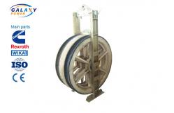 China Nylon Wheel Wire Pulling Blocks , 3 Sheave Galvanized Steel Wire Pulling Pulley supplier