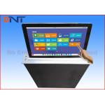 Conference Room LCD Motorized Monitor Lift With 17.3 Inch Touch Screen for sale