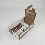 Custom Cardboard Display Paper Box Packaging with Logo Retail Energy Bar Display Box for sale
