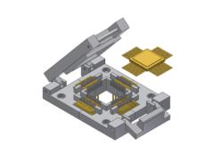 China Electrical Quad Flat Pack Azimuth Carrierless Test Socket 63114-040-48TM Azimuth Electronics supplier