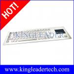 Rugged Metal Industrial Panel Mount Keyboard With Touchpad IP65 Waterproof
