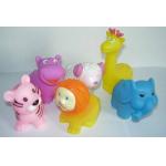 Floating Squeezing Animal Rubber Bath Toys Safe Vinyl With Customized Logo