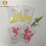 Aluminum Foil Sachet Plastic Cosmetic Bags For Facial Mask / Eyelash Packing for sale