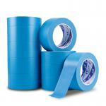 Low Stick Masking Washi Tape Blue Paper Roll Customized for sale