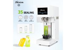 China PLC Fully Automatic Electric Can Sealing Machine For Soft Drink Beverage Can supplier
