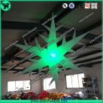 Inflatable Snowflake With LED Light,Lighting Inflatable Snow Flower for sale