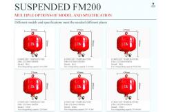 China Gas 	FM200 Hanging Fire Extinguisher Room Heptafluoropropane Fire Extinguisher supplier