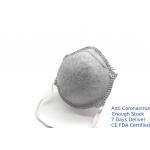 Customized Logo Carbon Filter Dust Mask , Activated Charcoal Dust Mask Gray Color for sale