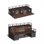 20ft 40ft Custom Shipping Container Home , 2 Story Shipping Container Home