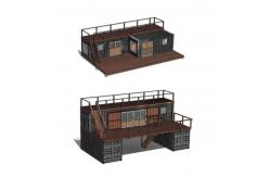 China 20ft 40ft Custom Shipping Container Home , 2 Story Shipping Container Home supplier