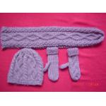 Fashion scarf, hat&gloves set for sale