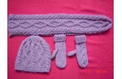 China Fashion scarf, hat&gloves set supplier