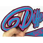 3D Effect Chenille Embroidery Patches Washable  Soft Hand Feeling