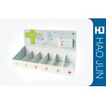 CustomE Flute Cardboard Display Boxes With Compartment Counter Stand for sale