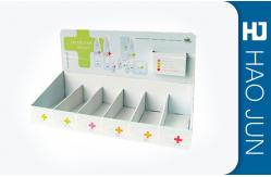 China CustomE Flute Cardboard Display Boxes With Compartment Counter Stand supplier