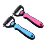 17.5*10.3cm Pet Grooming Brush ABS Stainless Steel Dog Knot Remover for sale