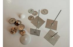 China Galvanized Steel 2 Inch Metal Insulation Hangers With Perforated Base supplier