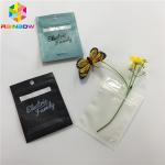 Transparent Clear Front Plastic Pouches Packaging Aluminum Foil Back Weed Mylar Bag for sale