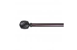 China Package Carton Resin Curtain Pipe With Cylinder Shape Finials Customizable Curtain rod Finials supplier