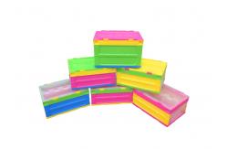 China Logo Printing Non - Toxic Collapsible Plastic Containers American Standard Sizes supplier