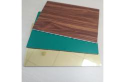 China Bended Wood Grain Aluminum Composite Panel For Exterior Building Roof supplier