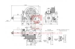 China Engine Traction Unit Vvvf Drive Lift Traction Machine With DC110V 2A Brake supplier