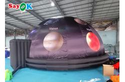 China 5m Diameter Inflatable Planetarium Black Projection Dome Tent For Science Dispaly supplier