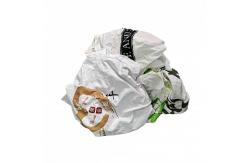 China Recycled 85% Cotton 25Kg Packaging White T Shirt Rags supplier