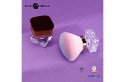 China Customized Logo Single Kabuki Brush Foundation Brush with Synthetic Hair and Angular Blush supplier