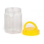 Transparent Food Grade Clear Pet Jars Plastic Screw Cap Waterproof