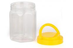 China Transparent Food Grade Clear Pet Jars Plastic Screw Cap Waterproof supplier