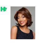 Bleached Knots Lace Short Synthetic Wigs Soft Silky 14 Inch Body Wave for sale