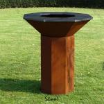 D800mm Corten Steel BBQ Grill Barbecue Fire Pit abrasion resistance for sale