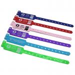 Custom Disposable Wristband with Snap Lock Closure and Silk Screen Printing Options