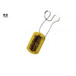 Heavy Duty Oval Brass Dog Id Tags Identity Discs For Dogs OEM / ODM for sale