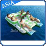 Capacity 6 Persons Inflatable Island Floating Lounge Inflatable Water Lounge for sale