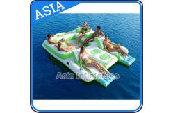 China Capacity 6 Persons Inflatable Island Floating Lounge Inflatable Water Lounge supplier