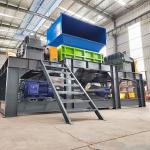 Double shaft shredder High Efficient Scrap Steel Metal Crusher Machine Shredder Car Crusher Machine for Scrap Metal Crushing for sale