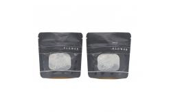 China VMPET Matte Black Stand Up Pouch 3.5g Mylar See Through Zip Bags supplier