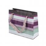 Custom Printed Creative Patterned Paper Product Bags Striped Paper Bags for sale