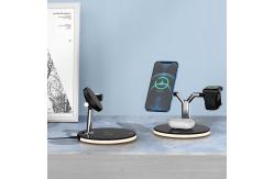 China Universal Qi Magnetic Fast Wireless Charging 15w 3 In 1 For Apple supplier