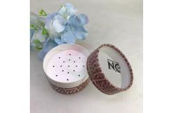 China Modern Flower Black Powder Paper Cylinder Container With PVC Transparent Window supplier