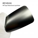 PET-PD191 PET Vinyl Car Wrap Film with Matte Dumb Liquid Silver color for sale