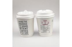 China Hot Coffee Double Wall Paper Cup With Lid Biodegradable 4oz 8oz 12oz supplier