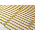 150mm Hole Gold Decoration Expanded Metal Wire Mesh for sale