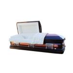 China Brushed Heritage Bronze Finish Funeral Coffins And Caskets MC01 Copper Material Round End for sale