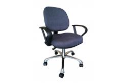 China SGS  Laboratory Furniture Rotatable ESD Lab Chairs With Armrest supplier