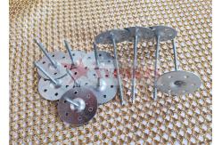 China Metal 35mm Round Disc Insulation Anchors With Self Locking Dome Cap Washer supplier
