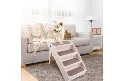China Four Section Foldable Plastic 43x14x80cm Dog Ramp High Bed Non Slip supplier
